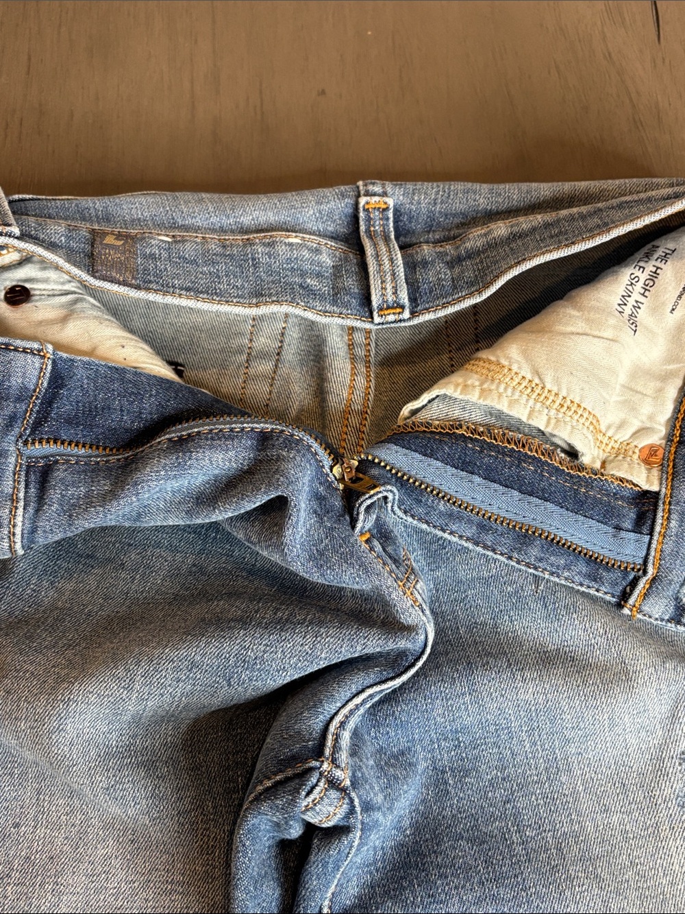 💙 7 For All Mankind High RIse Ankle Skinny Jeans Women’s 23 Distressed 💙 - Picture 6 of 14